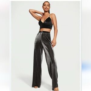 Victoria's Secret Shimmer Wide Leg Pull On Pants - Size S